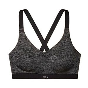 Victoria’s Secret VSX Black Grey Sports Bra 34C